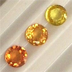 0.76 CTS LOT OF ROUND SAPPHIRE 