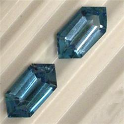 2.90 CTS PAIR OF HEXAGONAL TOPAZ 10x5 MM
