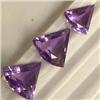 Image 1 : 3.34 CTS LOT OF TRIANGLE SHAPED AMETHYST - DIFFERENT SIZES