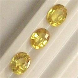 0.79 CTS LOT OF OVAL SAPPHIRE 4x3 MM