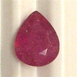 1.95 CTS PEAR SHAPED RUBY 8x7 MM