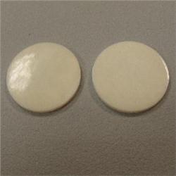12 CTS PAIR OF IVORY COINS 20 MM