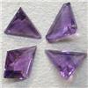 Image 1 : 3.91 CTS LOT OF TRIANGLE SHAPED AMETHYST - DIFFERENT SIZES