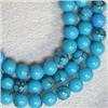 Image 1 : 3 MM STABILIZED TURQUOISE STRAND 16 INCHES