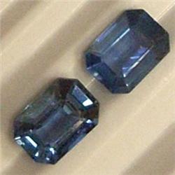 2.55 CTS PAIR OF EMERALD CUT NEPTUNE TOPAZ 7x5 MM