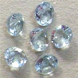 2.86 CTS LOT OF ROUND AQUAMARINE 5 MM