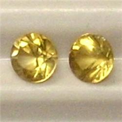 0.55 CTS PAIR OF ROUND SAPPHIRE 4 MM