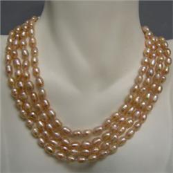 8x6 MM FRESH WATER PEARL INFINITY STRAND 64 INCHES