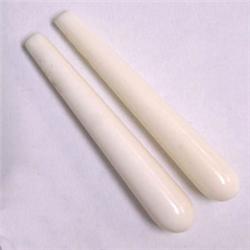 9 CTS PAIR OF VINTAGE IVORY BRIOLETTE 35x5 MM - HALF DRILLED