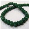 Image 1 : 460 CTS CARVED GLASS FILLED ENHANCED EMERALD STRAND 11 MM - TEMPORARY CLASP