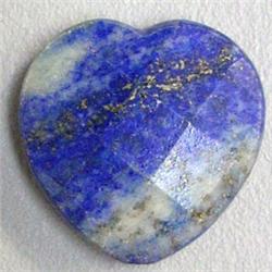 40 CTS HEART SHAPED LAPIS LAZULI BEAD 24x24 MM