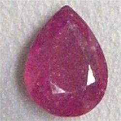 2.43 CTS PEAR SHAPED RUBY 10x7 MM