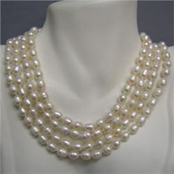 9x7 MM FRESH WATER PEARL INFINITY STRAND 64 INCHES