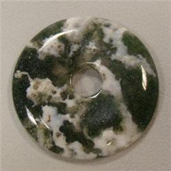 100 CTS MOSS AGATE DOUGHNUT 47 MM