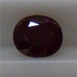 1.58 CTS OVAL RUBY 7x6 MM
