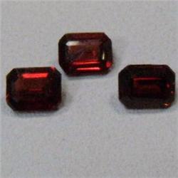 8.58 CTS LOT OF EMERALD CUT GARNET 9x7 MM