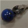 Image 1 : 14K GOLD 15 MM LAPIS LAZULI AND HEMATITE PENDANT