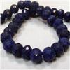 Image 1 : 745 CTS FACETED GLASS FILLED ENHANCED SAPPHIRE STRAND 13-14 MM - TEMPORARY CLASP