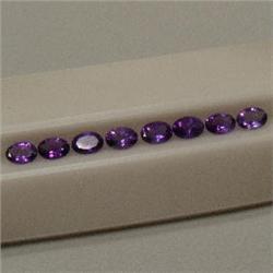 5.50 CTS LOT OF OVAL AMETHYST 7x5 MM