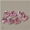 Image 1 : 5.50 CTS LOT OF HEART SHAPED PINK CUBIC ZIRCONIA 5 MM