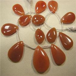 200+ CTS AGATE TEAR DROPS STRAND