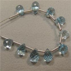 14.20 CTS LOT OF BLUE TOPAZ 7x5 MM - TOP DRILLED - INCLUDED