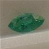 Image 1 : 0.22 CTS MARQUISE SHAPED EMERALD 6x3 MM