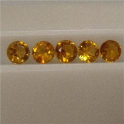 4.20 CTS LOT OF ROUND SHAPED GOLDEN CITRINE 6 MM