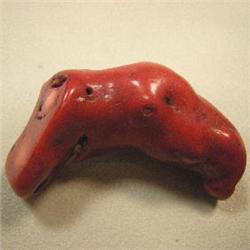 139 CTS FREE FORM BAMBOO CORAL BRANCH 50x17 MM - TOP DRILLED