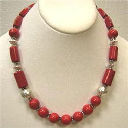 350 CTS BAMBOO CORAL NECKLACE - 19 INCHES