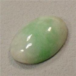 11.29 CTS OVAL APPLE JADE CABOCHON 16x12 MM