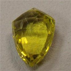 15.80 CTS FANCY SHAPED CITRINE BEAD 18x13 MM - TOP DRILLED