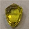 Image 1 : 15.80 CTS FANCY SHAPED CITRINE BEAD 18x13 MM - TOP DRILLED