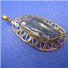 Image 1 : 67x38 MM SODALITE METAL PENDANT
