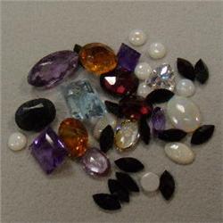 14 CTS LOT OF NATURAL MULTISTONES - DIFFERENT SHAPES AND SIZES