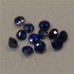 1.10 CTS LOT OF ROUND BLUE SAPPHIRE 2.5 MM