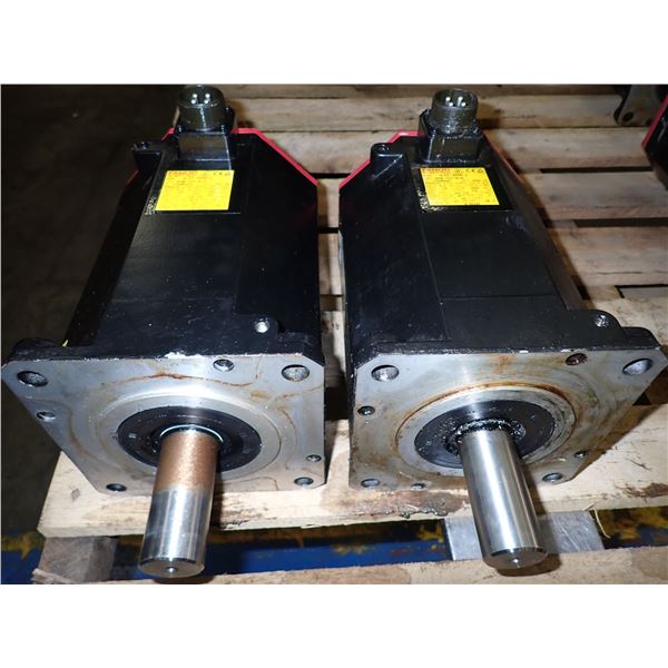 (2) Fanuc # A06B-0247-B100 AC Servo Motors