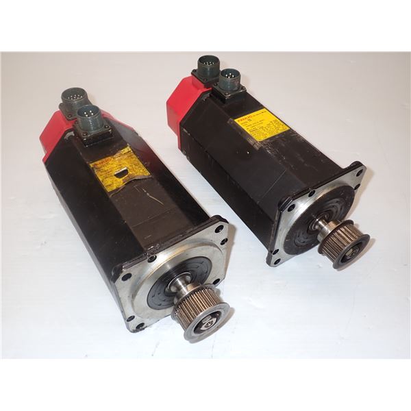 (2) Fanuc # A06B-0314-B001 AC Servo Motors