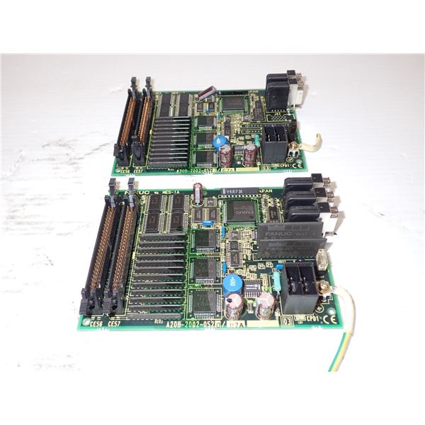 (2) Fanuc # A20B-2002-0520/07A, A20B-2002-0521/07A Circuit Boards