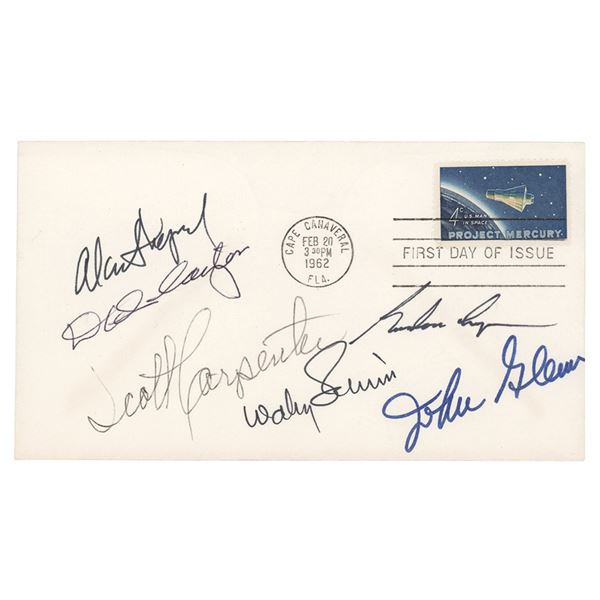 Mercury Astronauts (6) Signed First Day Cover