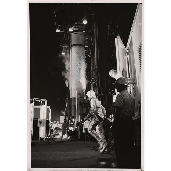 Alan Shepard Signed Oversized Photograph