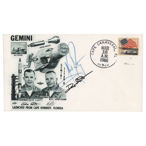 Gemini 8 Signed Launch Day Cover