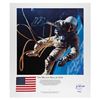 Image 1 : Jim McDivitt Signed Lithograph with Flown Gemini 4 Mustard Seed