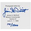 Image 3 : Jim McDivitt Signed Lithograph with Flown Gemini 4 Mustard Seed