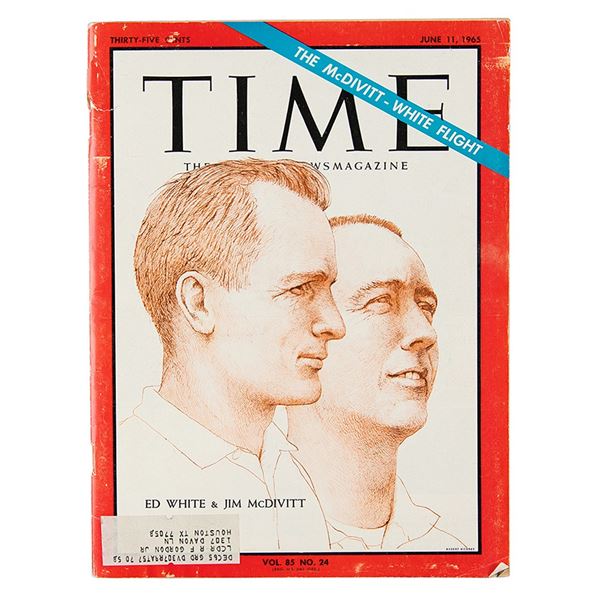 Jim McDivitt's Gemini 4 Time Magazine - Sent by Richard Gordon