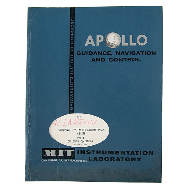 Apollo AS-278 CM Guidance System Operations Plan