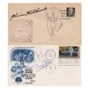 Image 1 : First and Last Men on Moon (2) Signed Covers: Armstrong and Aldrin / Cernan and Schmitt