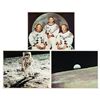 Image 1 : Apollo Program (13) Oversized NASA Lithographs for Missions 8, 9, and 11