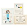 Image 2 : Manned Flight Awareness Medallion Presentations (3) - Apollo 8 and 11, Apollo Soyuz Test Project