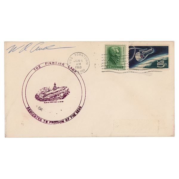 Bill Anders Signed USS Yorktown Cover